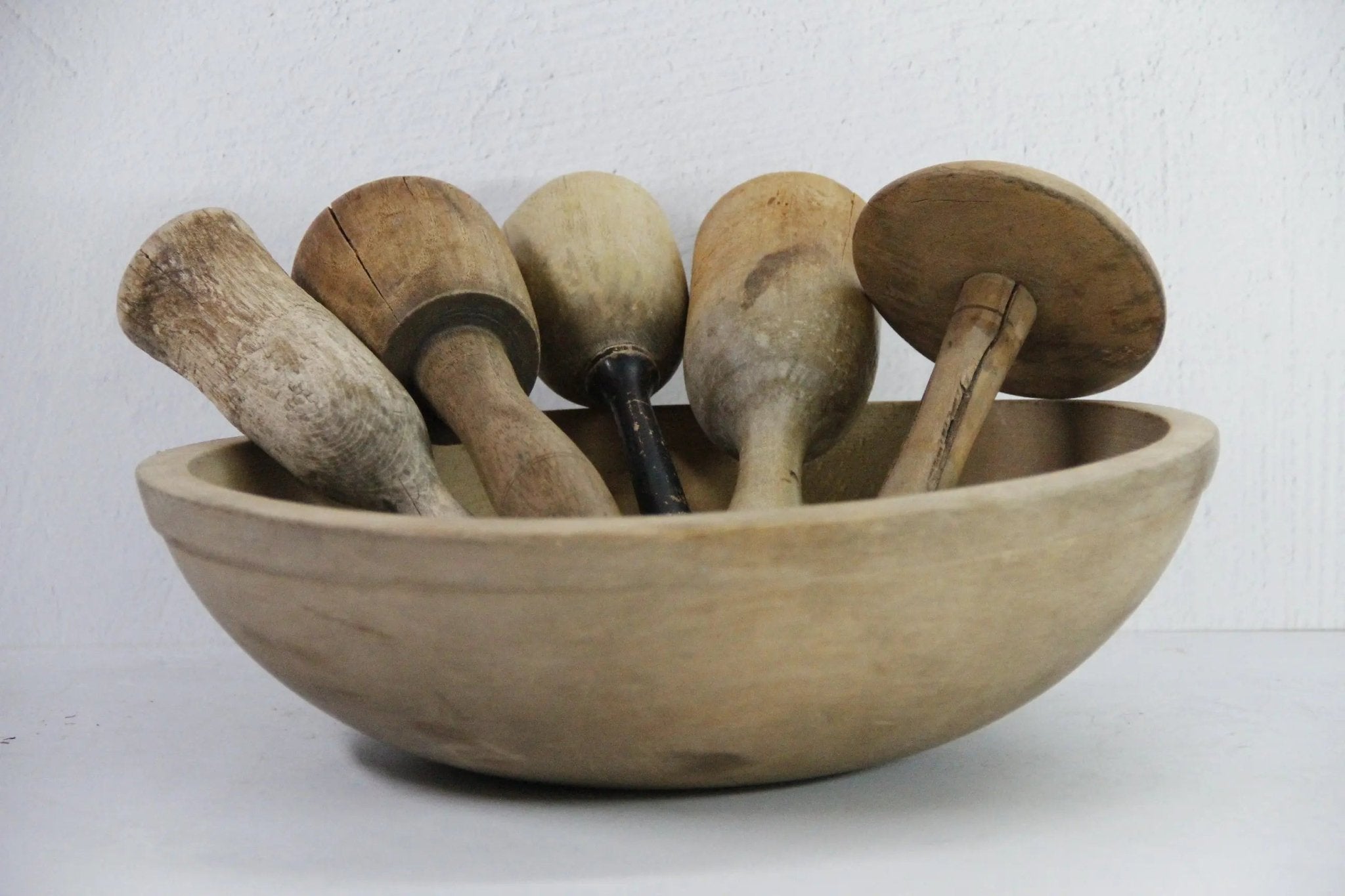 Assorted Antique Wooden Masher | French Kitchen Decor-One - Debra Hall Lifestyle