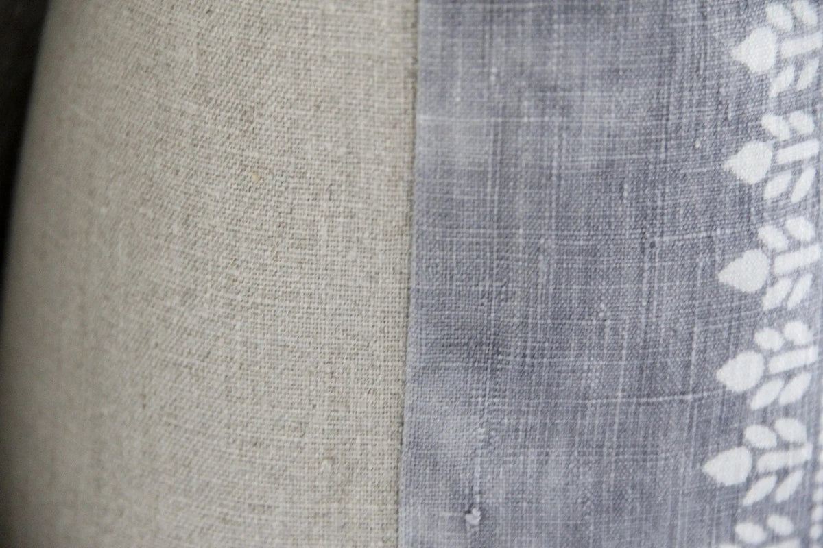 Batik Pillow Cover | Grey Vintage Fabric Pillow Cover - Debra Hall Lifestyle