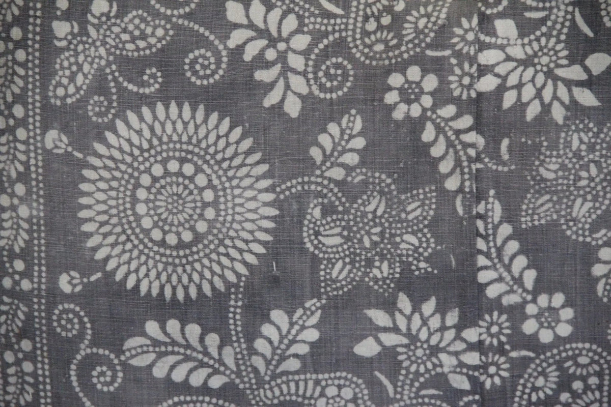 Batik Pillow Cover | Grey Vintage Fabric Pillow Cover - Debra Hall Lifestyle
