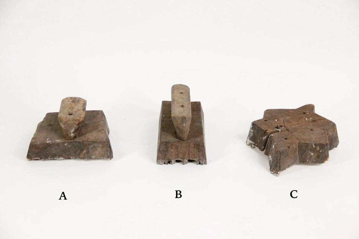 Batik Stamp | Antique Textile Wood Assorted Large - Debra Hall Lifestyle