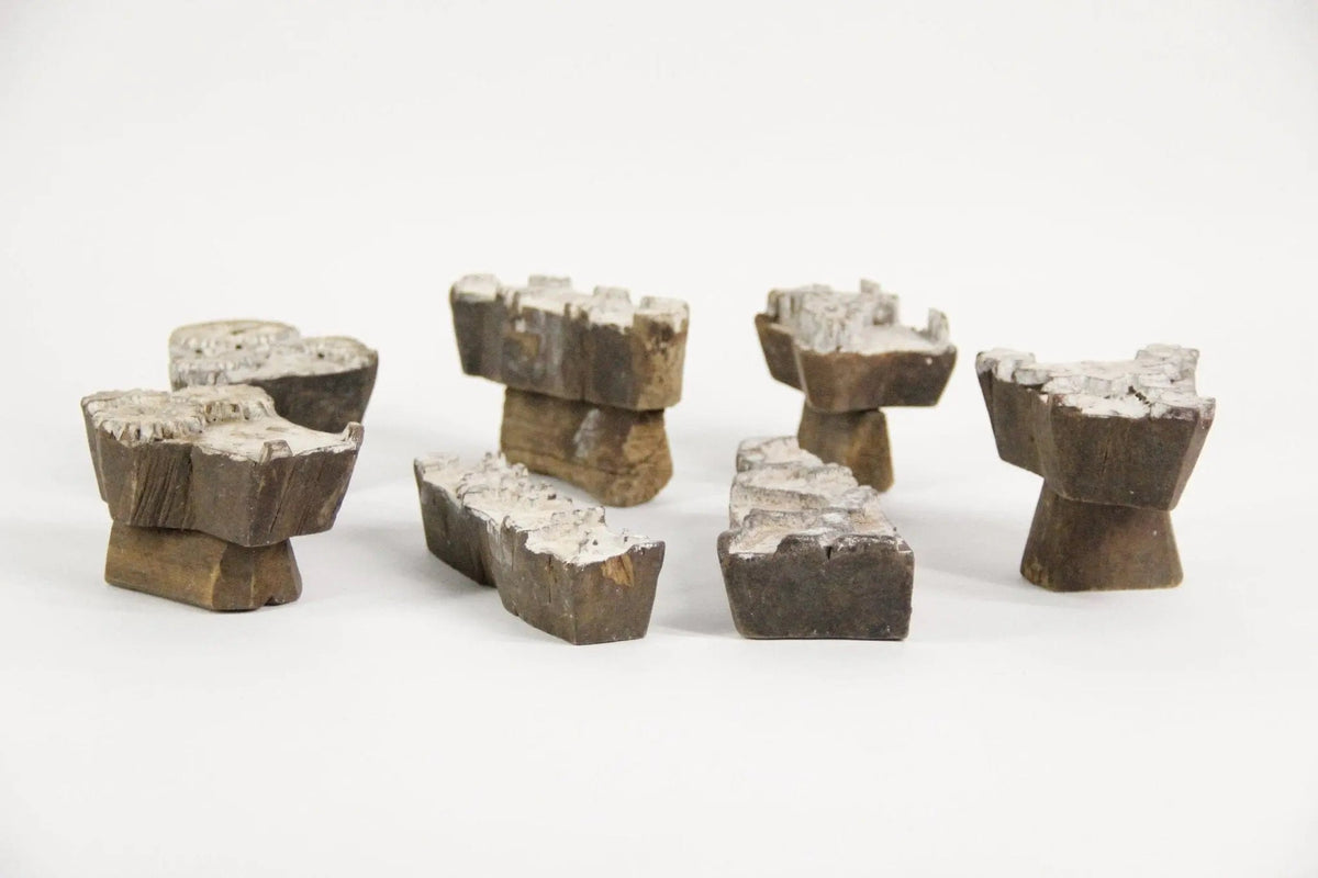 Batik Stamps | Antique Assorted Textile Wood Block - Debra Hall Lifestyle
