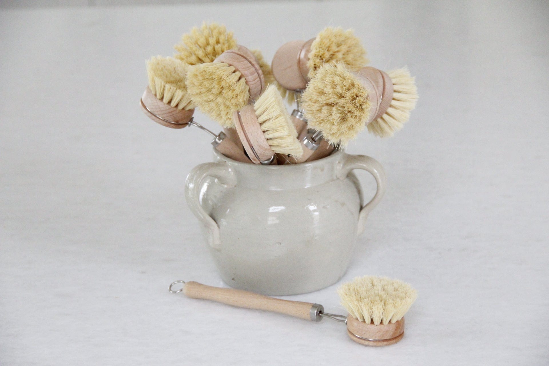 Beachwood Long Handle Dish Brush | Kitchen Scrub Brush Scrub Brushes