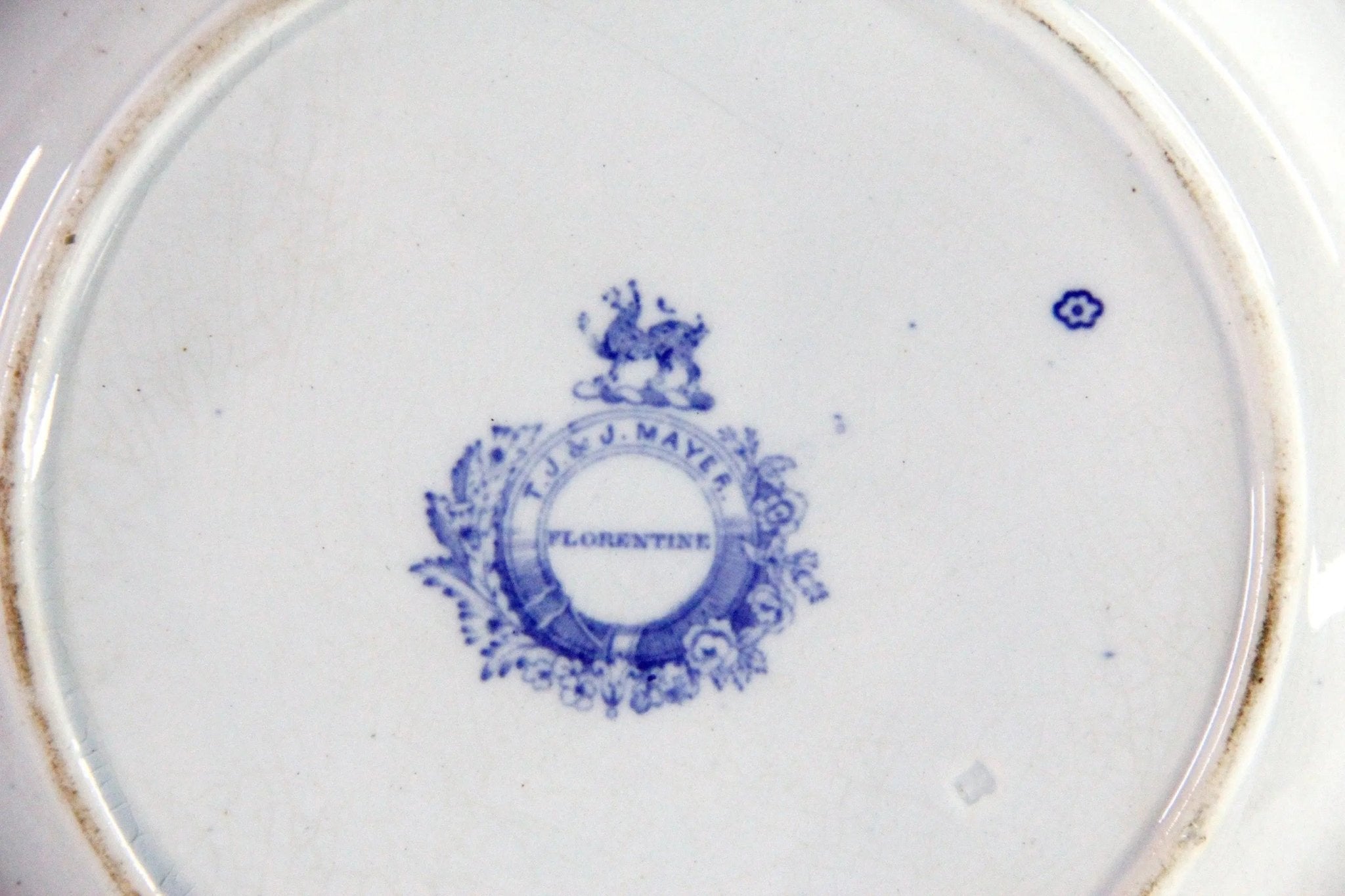 Blue and White Transferware Bowl | Antique Staffordshire Ironstone - Debra Hall Lifestyle
