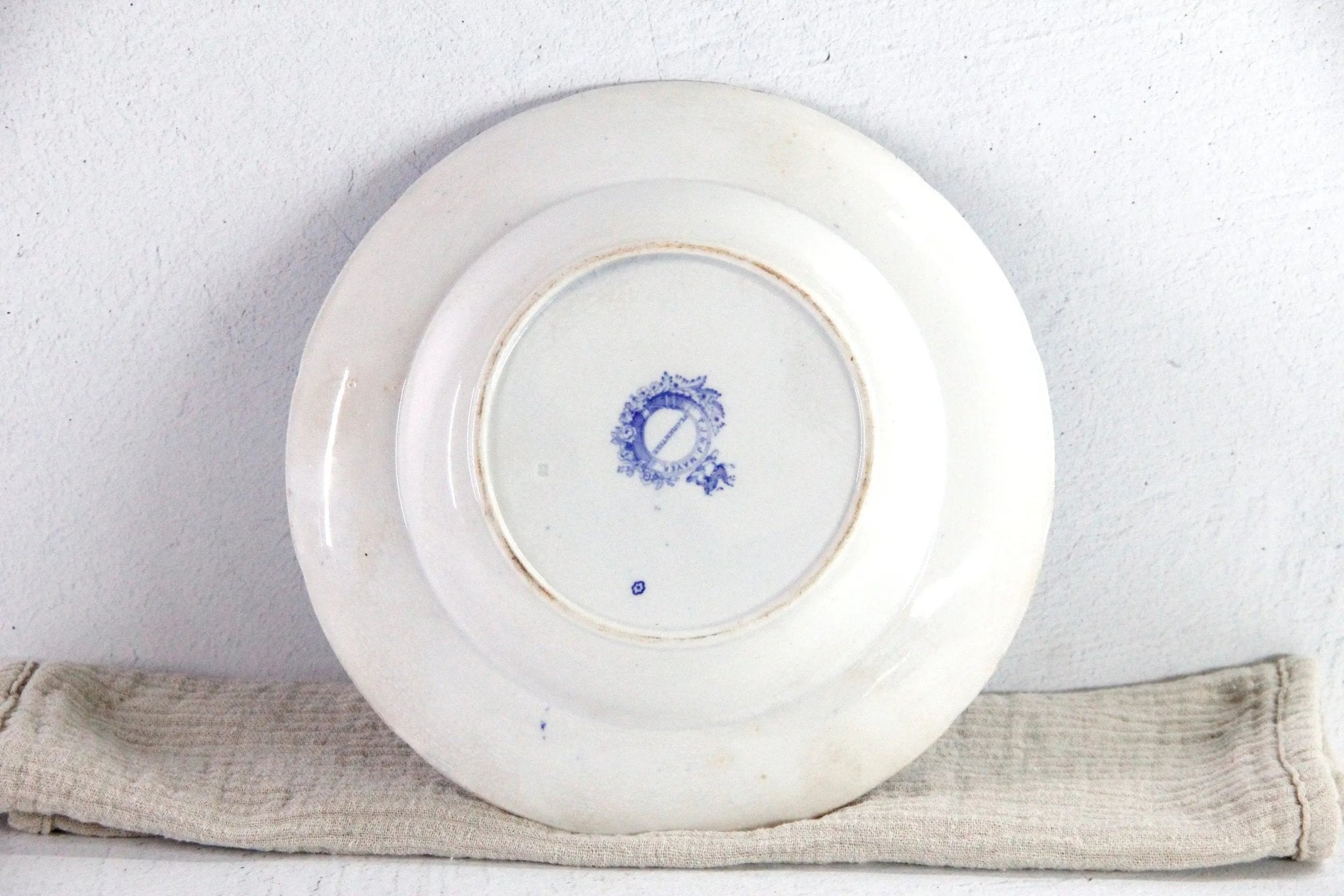 Blue and White Transferware Bowl | Antique Staffordshire Ironstone - Debra Hall Lifestyle