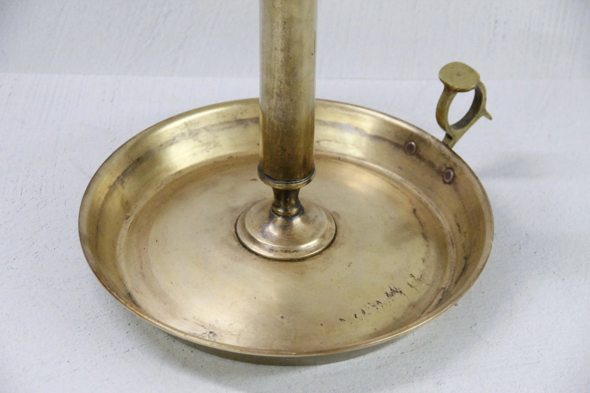 Brass Candle Holder Vintage-Oversize Chamber Candlestick - Debra Hall Lifestyle