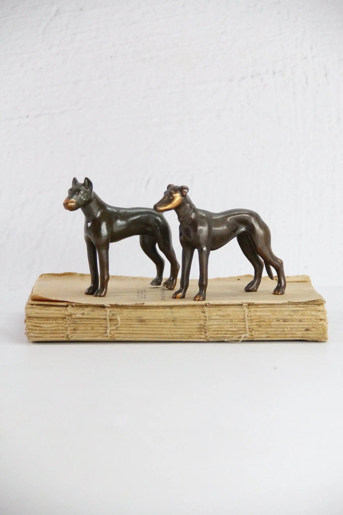 Bronze Dog Statue | Art Deco Doberman Pinscher Small - Debra Hall Lifestyle