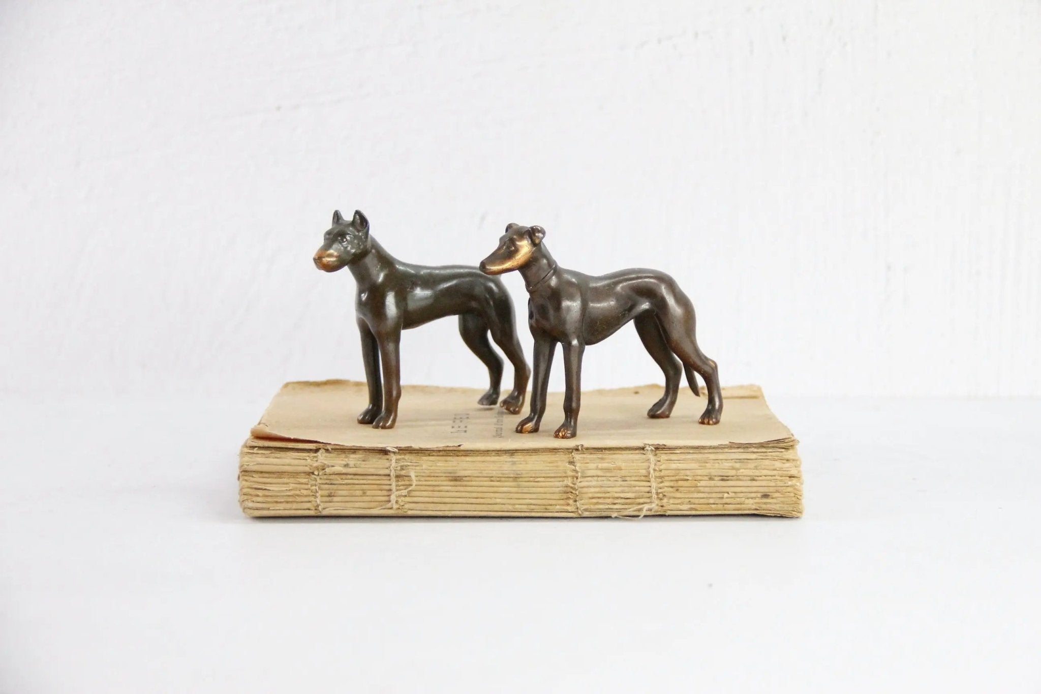 Bronze Dog Statue | Art Deco Doberman Pinscher Small - Debra Hall Lifestyle