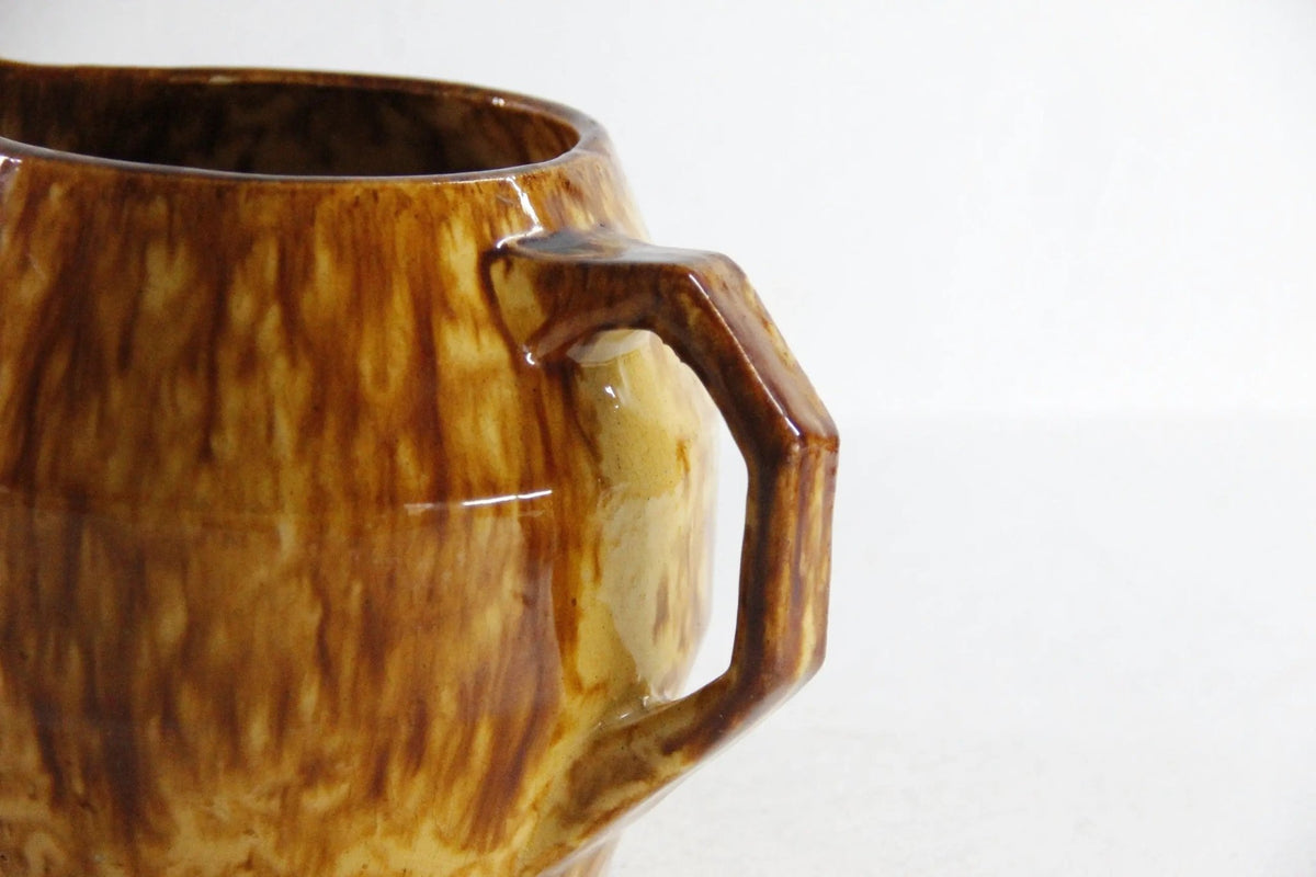 Brush McCoy Pottery Batter Pitcher | Antique Yellowware - Debra Hall Lifestyle