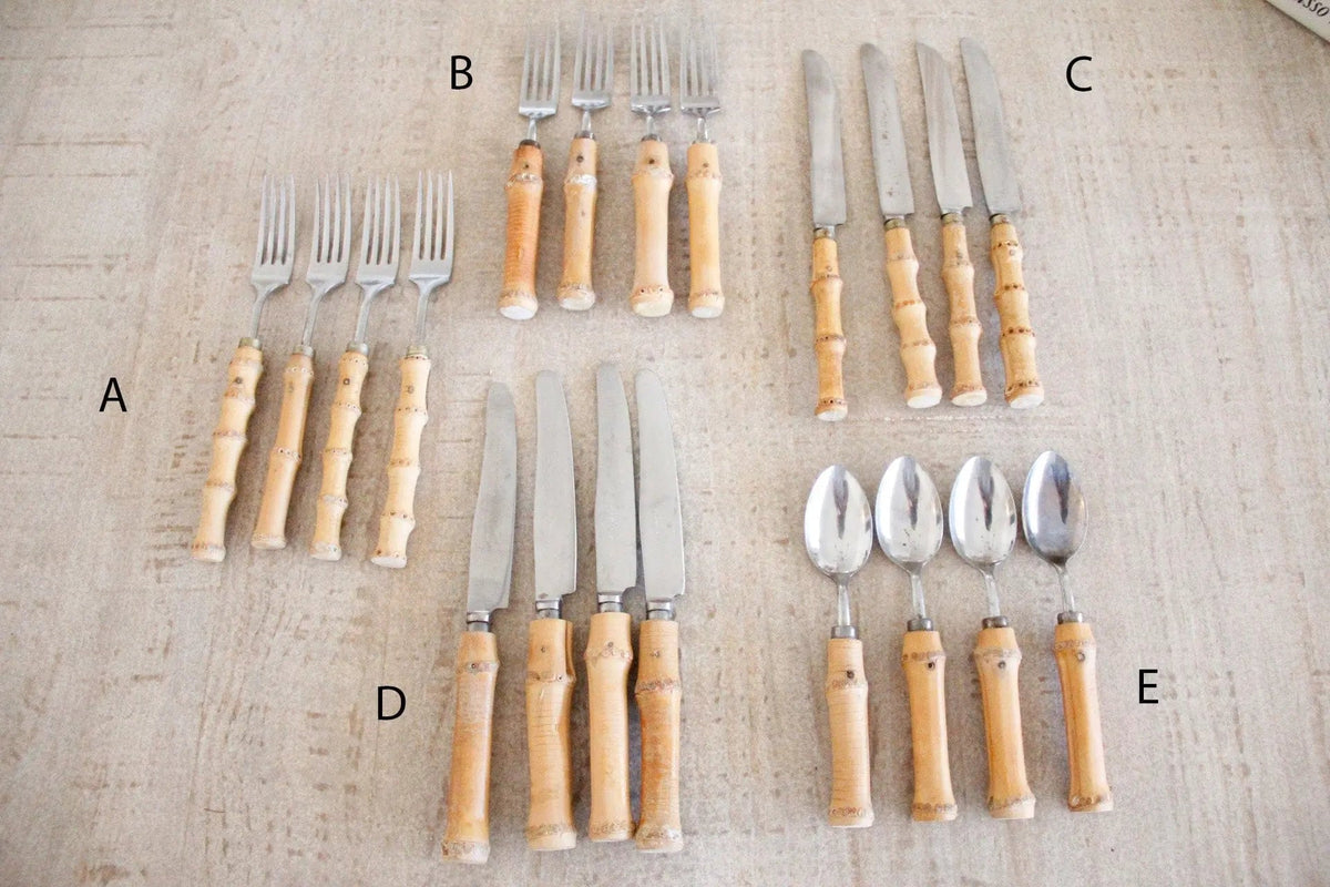 Calhawaii Bamboo Flatware | Occupied Japan 1947 Assorted - Debra Hall Lifestyle