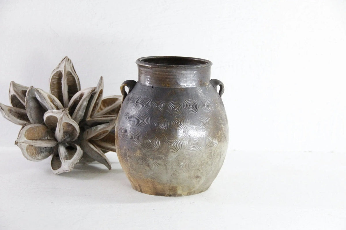 Chinese Antique Pot | Yunnan Glazed Storage Jar - Debra Hall Lifestyle