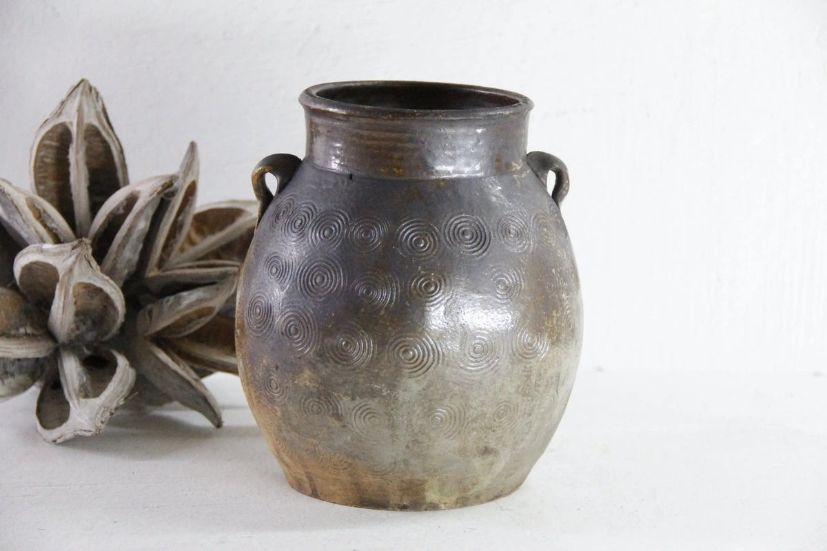Chinese Antique Pot | Yunnan Glazed Storage Jar - Debra Hall Lifestyle