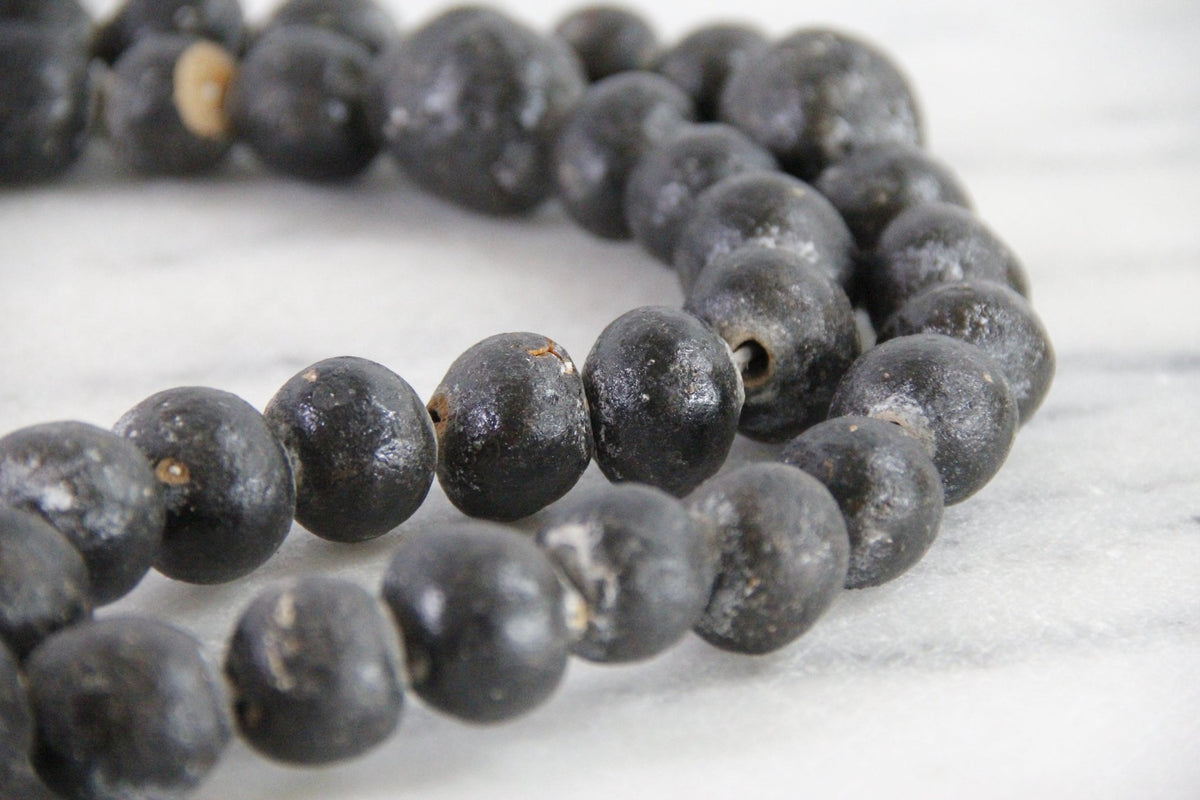 Clay Rosary | Large Vintage Hand Made Pottery Cross & Beads - Debra Hall Lifestyle