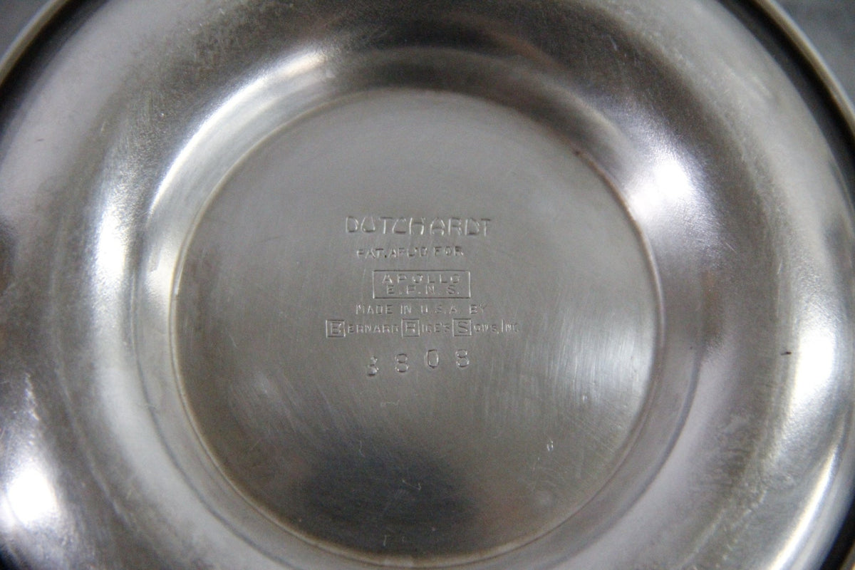 Condiment Jar | Antique Etched Glass with Sterling Spoon - Debra Hall Lifestyle