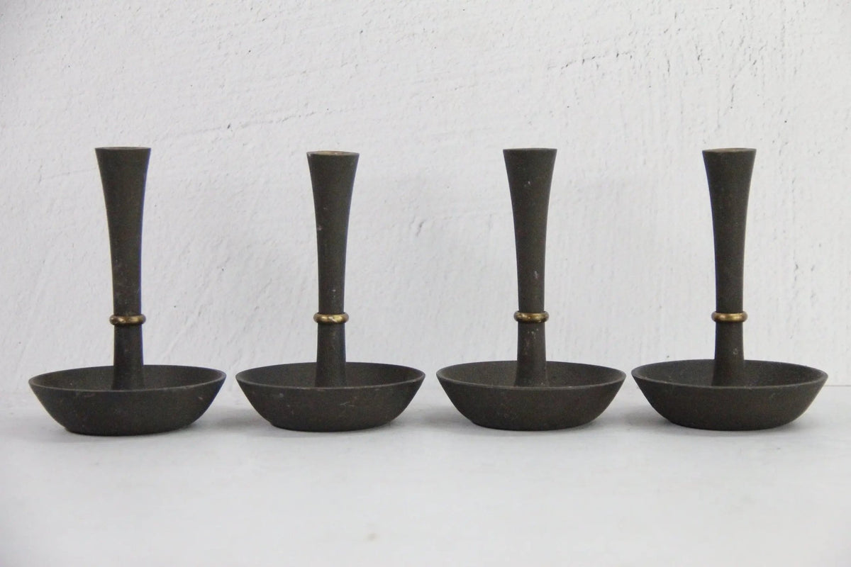 Dansk Candle Holder Pair | Jens Quistgaard Dansk Designs - Debra Hall Lifestyle