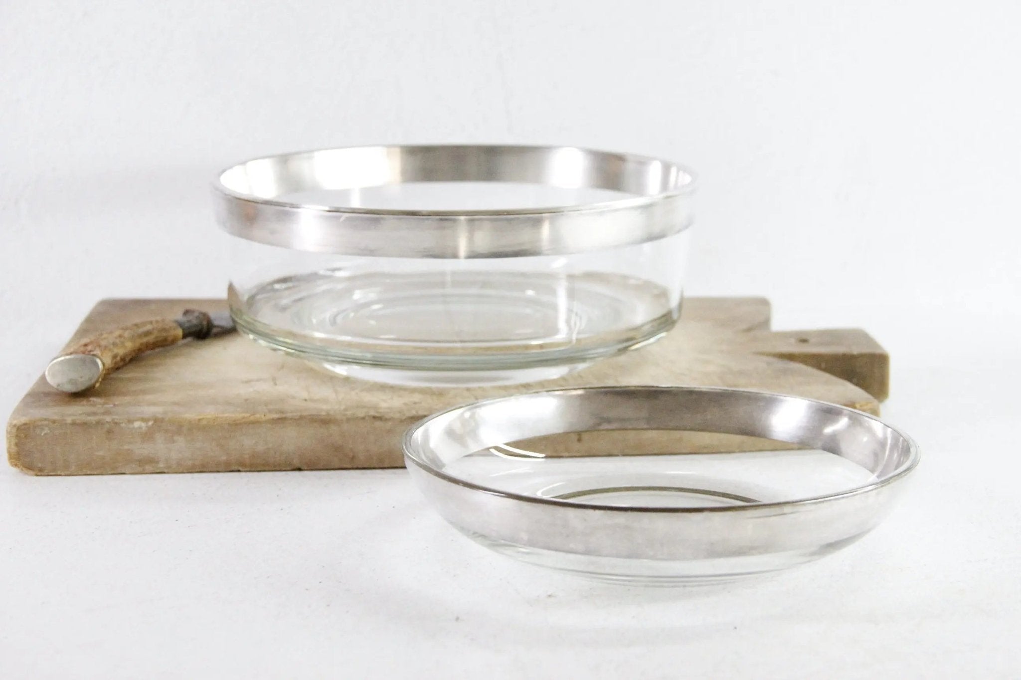 Dorothy Thorpe Bowl | Assorted Midcentury Silver Band - Debra Hall Lifestyle