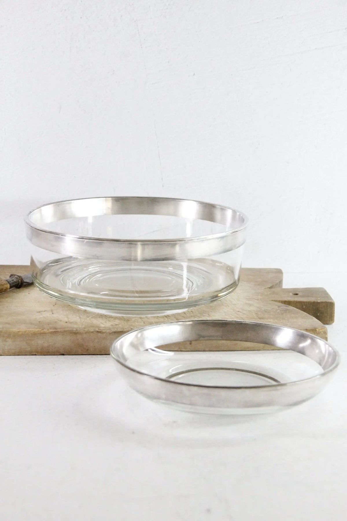 Dorothy Thorpe Bowl | Assorted Midcentury Silver Band - Debra Hall Lifestyle