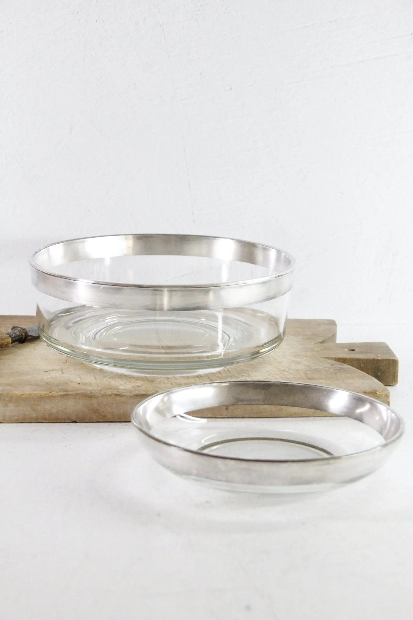 Dorothy Thorpe Bowl | Assorted Midcentury Silver Band - Debra Hall Lifestyle