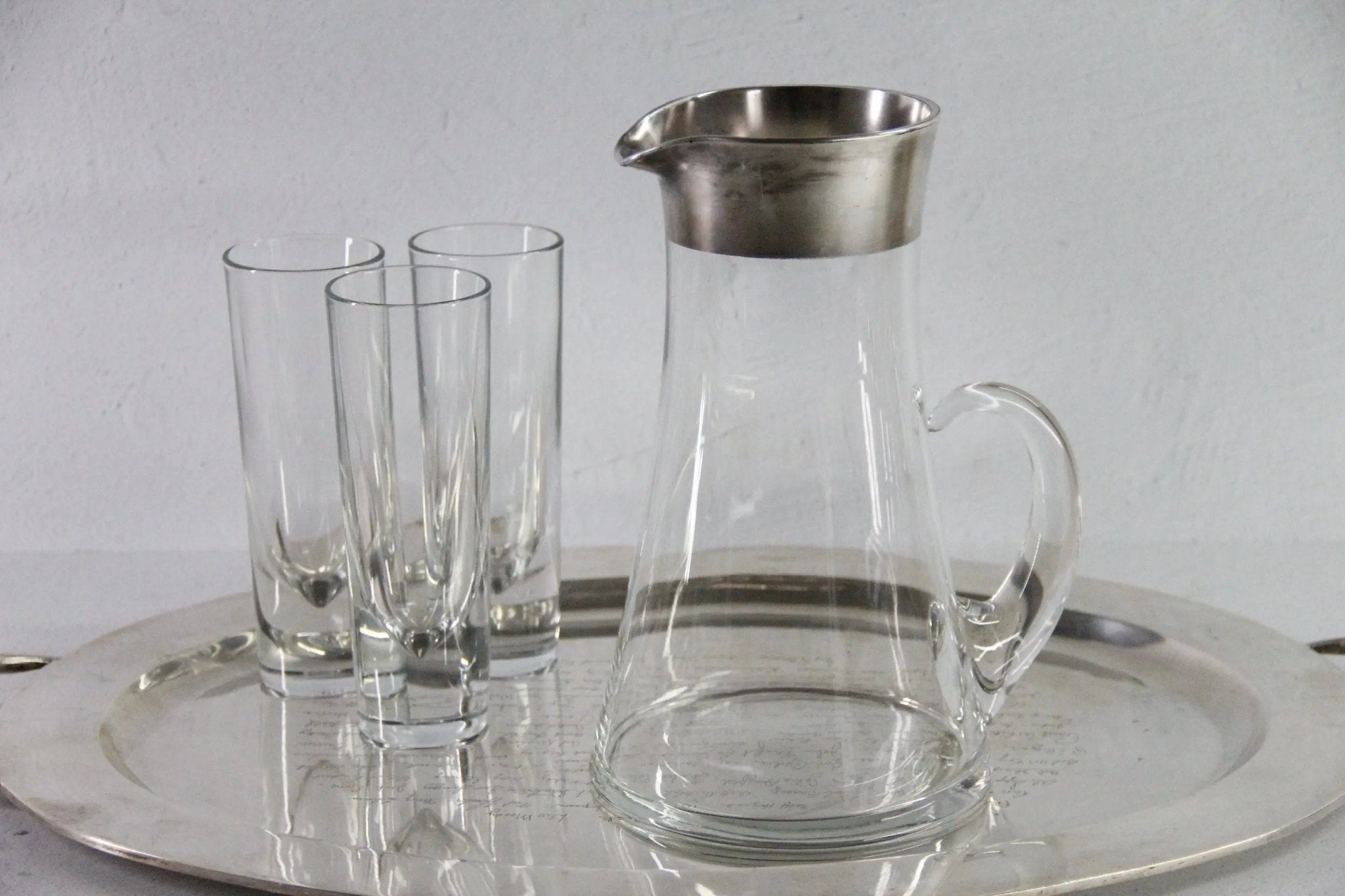 Dorothy Thorpe Pitcher | 64Oz Cocktail With Sterling Band - Debra Hall Lifestyle