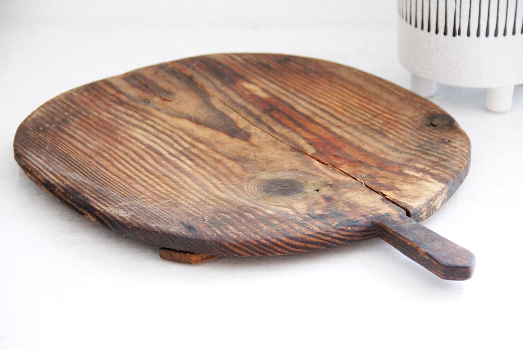 European Antique Wood Breadboard  | Cutting Board 18” Bread Board