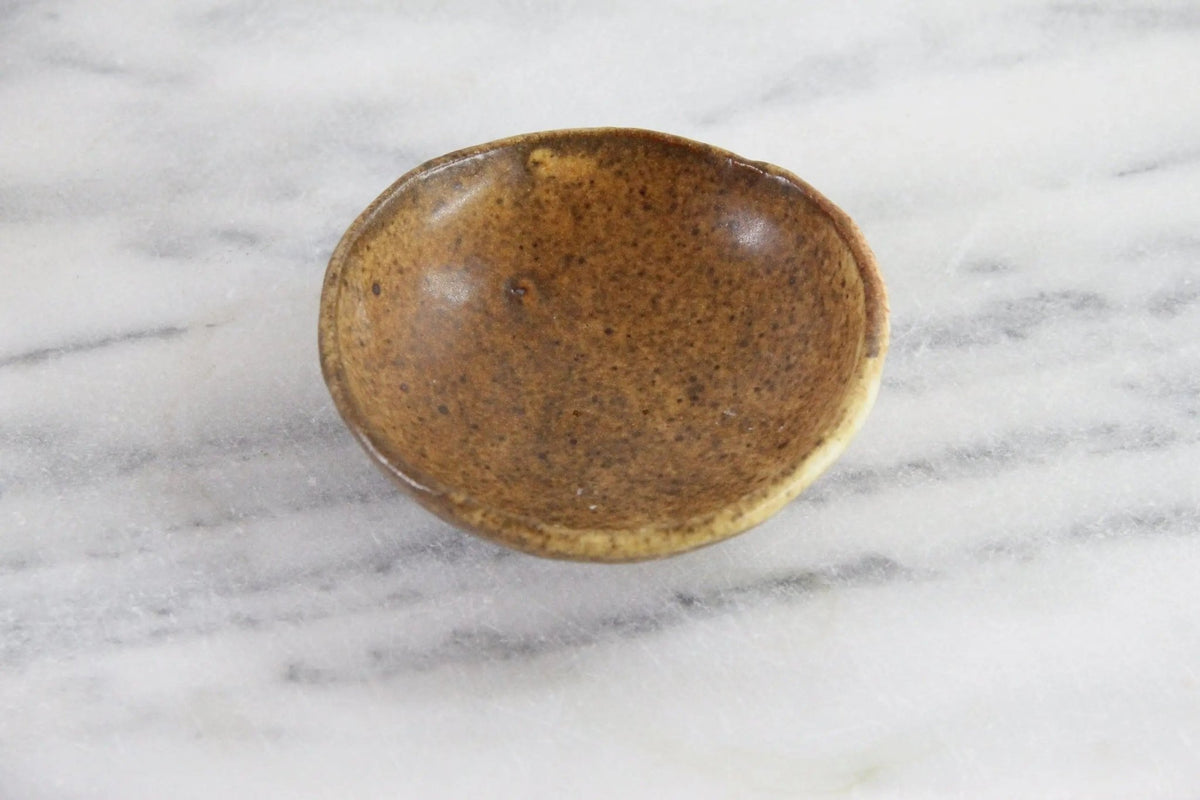 Footed Pottery Bowl Vintage | Studio Art Dish - Debra Hall Lifestyle