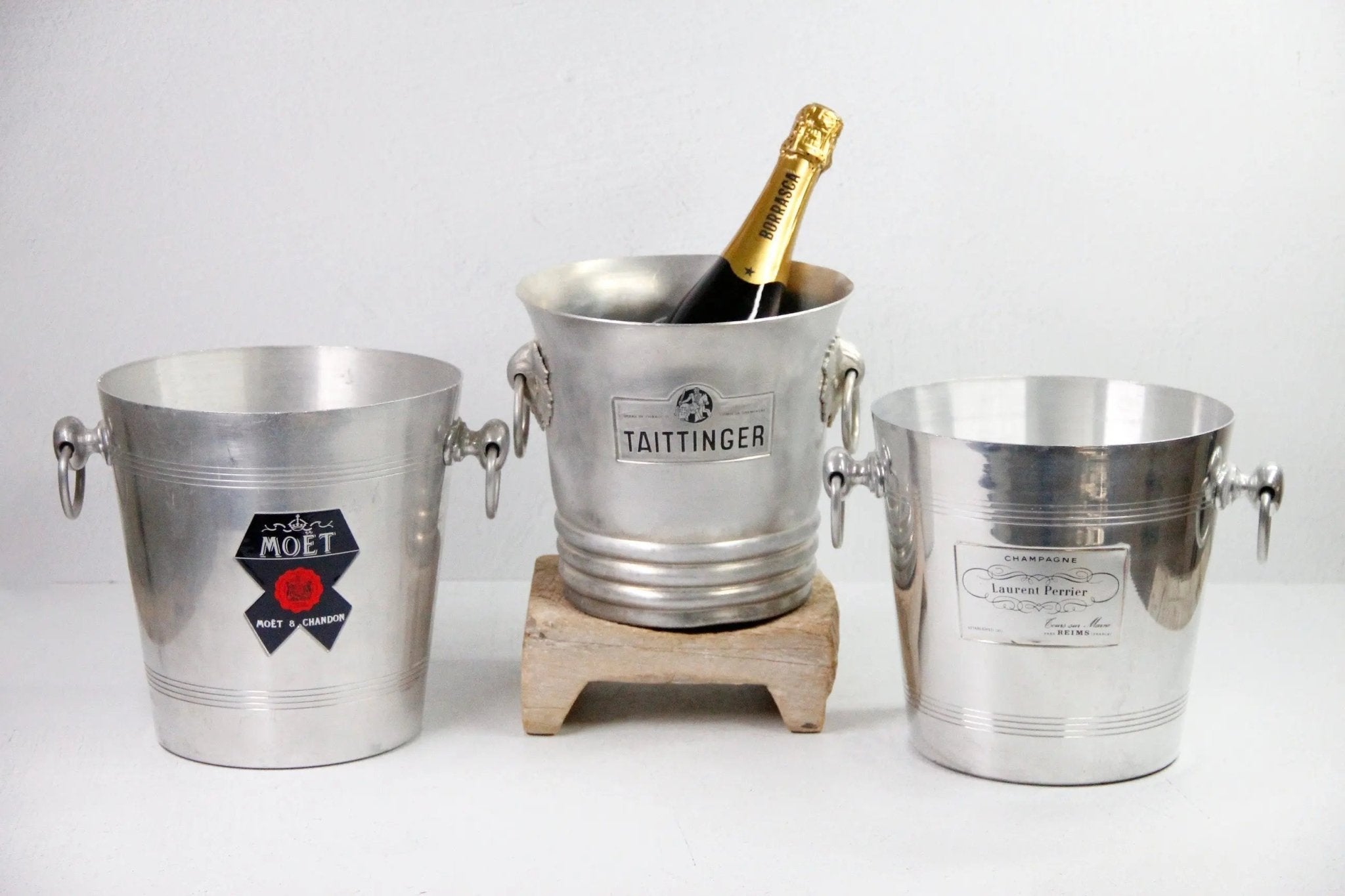 French Champagne Bucket Magnum Chiller-Vintage Bar Decor - Debra Hall Lifestyle