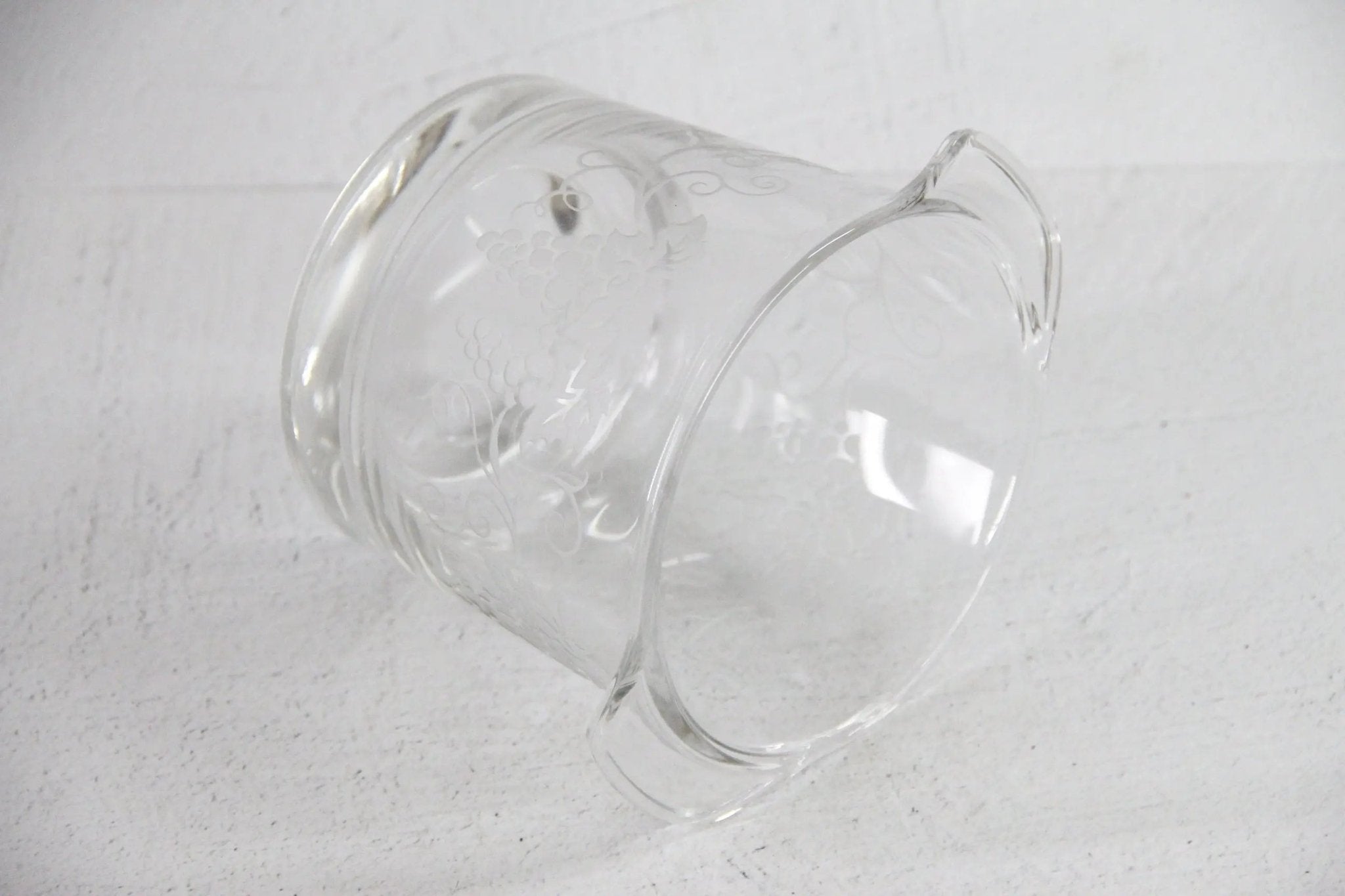French Champagne Bucket Vintage | Etched Grapes - Debra Hall Lifestyle