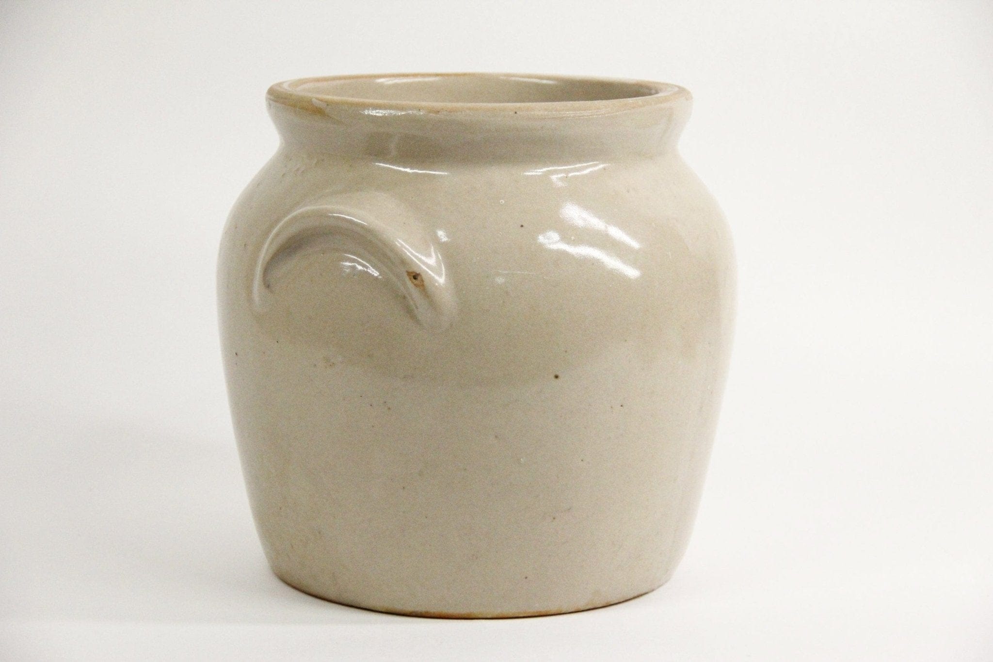 French Confit Pot | Vintage Stoneware detail