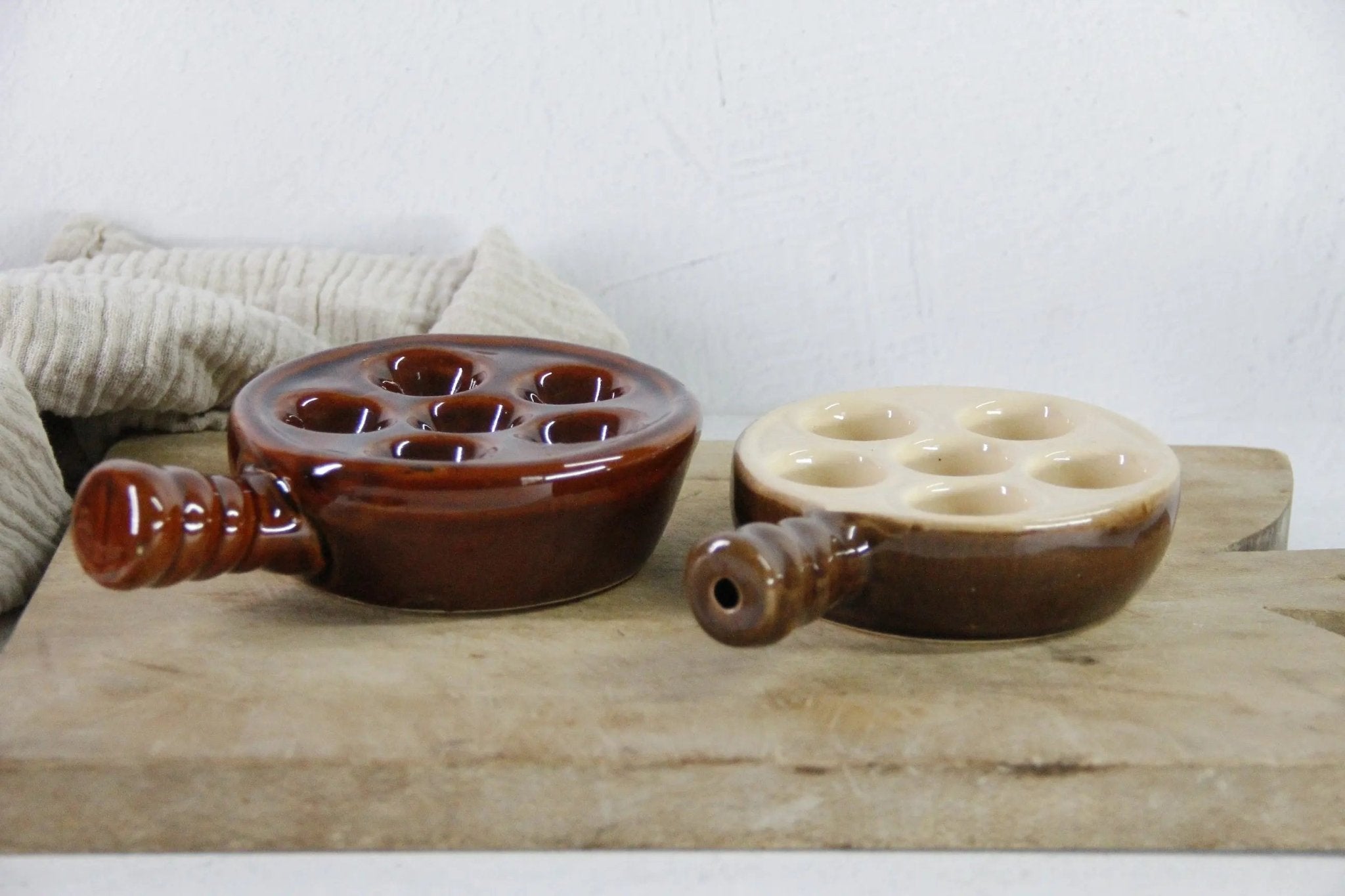 French Escargot Dish | Assorted Vintage Glazed Ceramic - Debra Hall Lifestyle