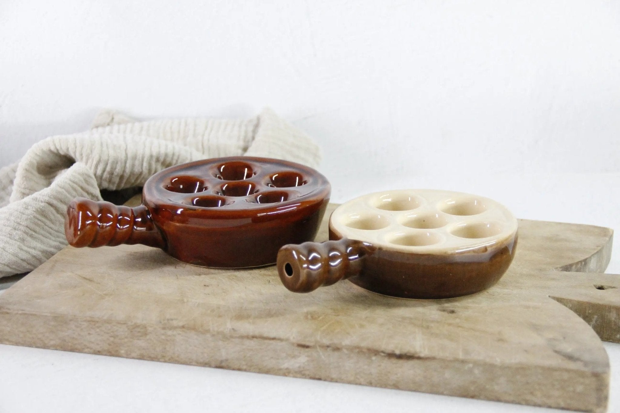 French Escargot Dish | Assorted Vintage Glazed Ceramic - Debra Hall Lifestyle