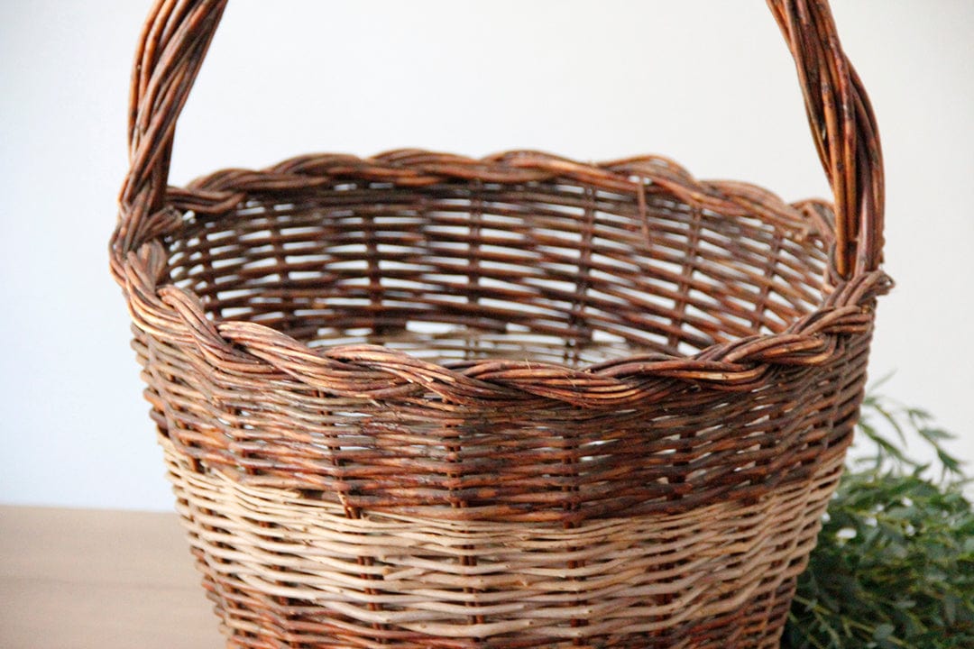 Antique French Basket | Harvest  close