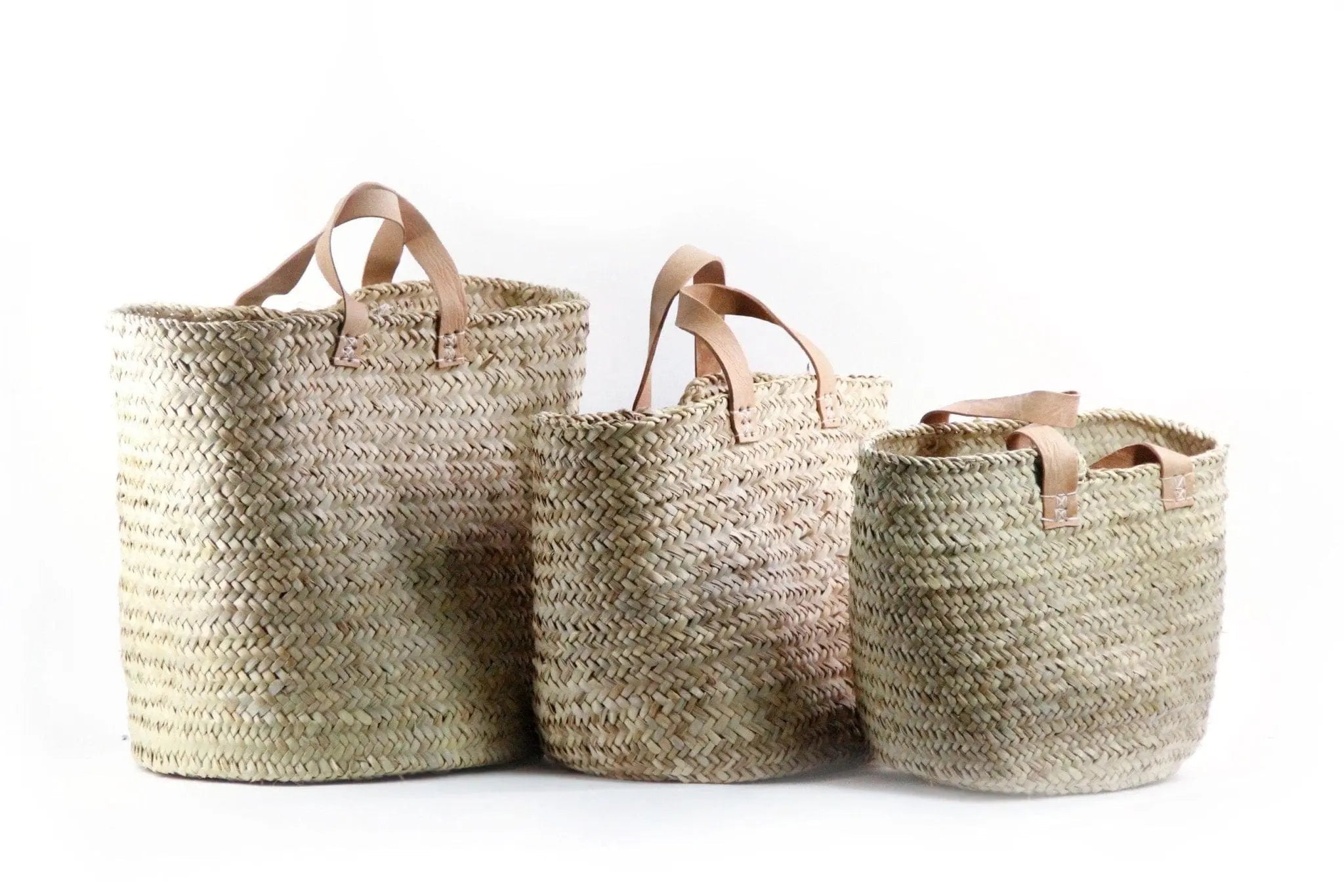 French Market Basket | Hand Woven Tote | Assorted Sizes - Debra Hall Lifestyle