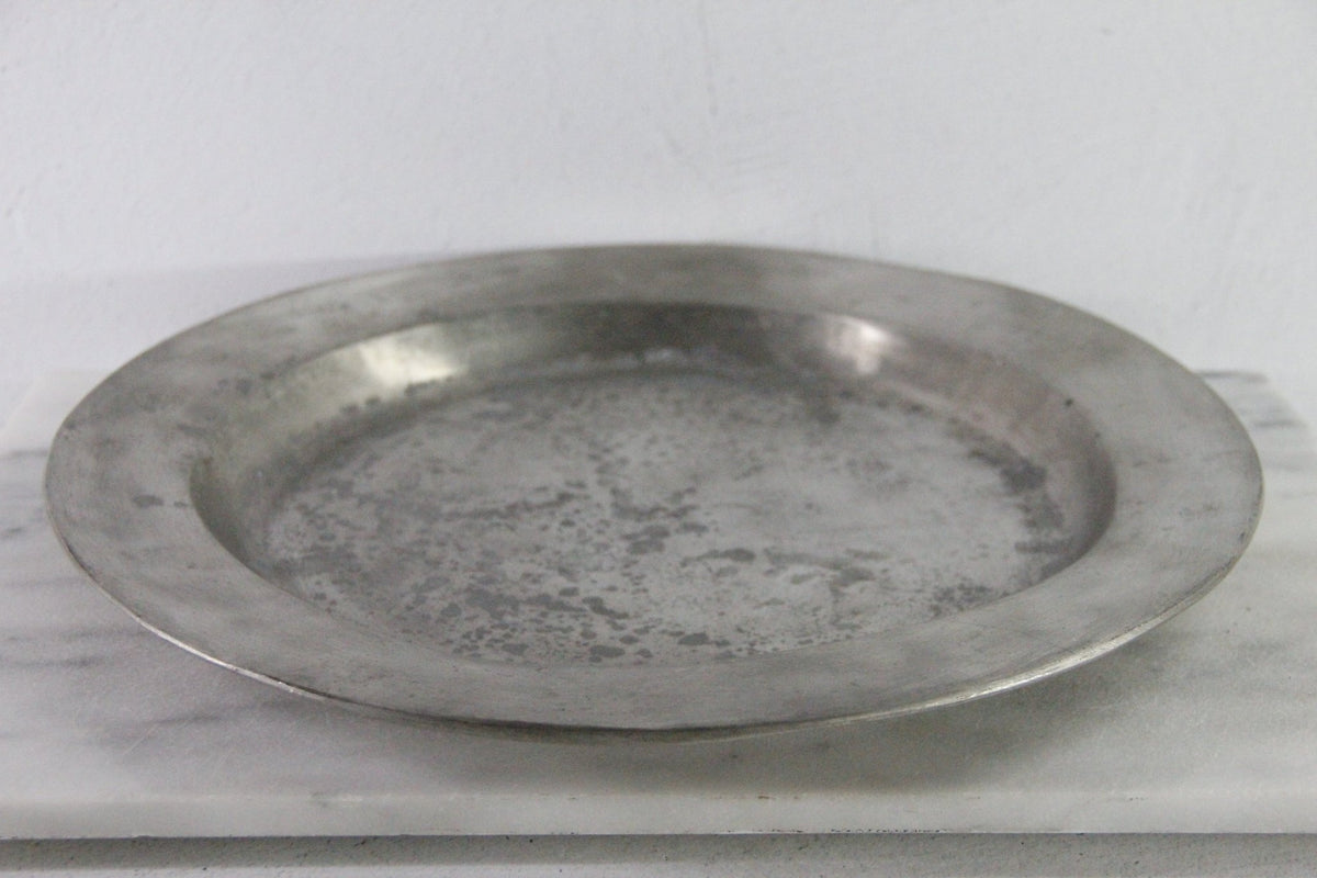 French Pewter 18th Century Charger Plate/Communal Platter - Debra Hall Lifestyle