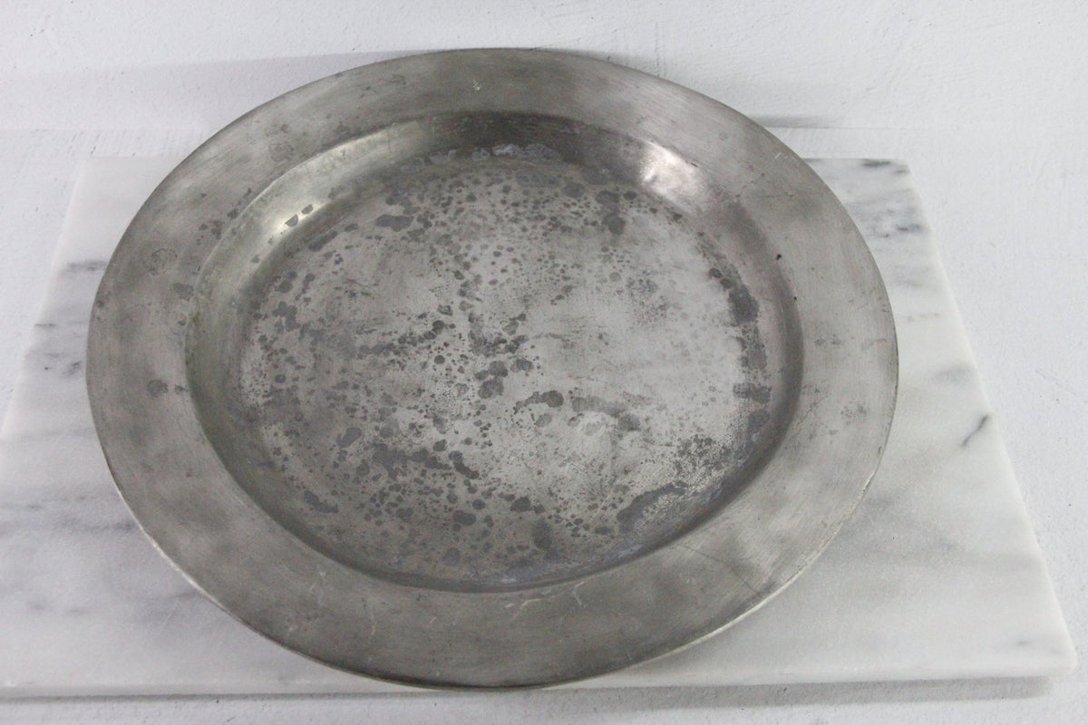 French Pewter 18th Century Charger Plate/Communal Platter - Debra Hall Lifestyle
