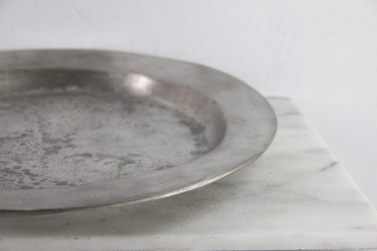 French Pewter 18th Century Charger Plate/Communal Platter - Debra Hall Lifestyle