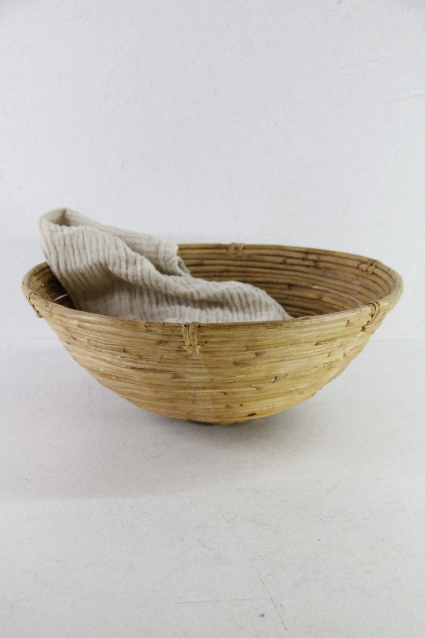 Gabriella Crespi Style Bowl | Pencil Reed Rattan - Debra Hall Lifestyle