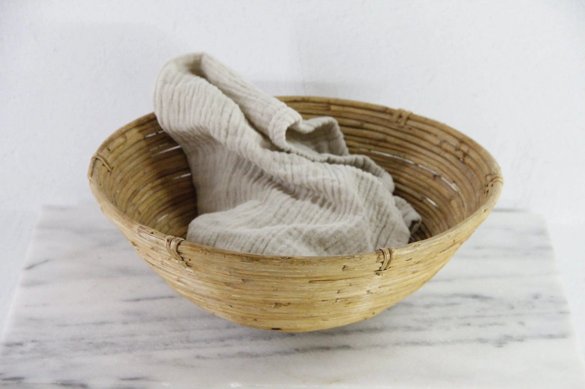 Gabriella Crespi Style Bowl | Pencil Reed Rattan - Debra Hall Lifestyle