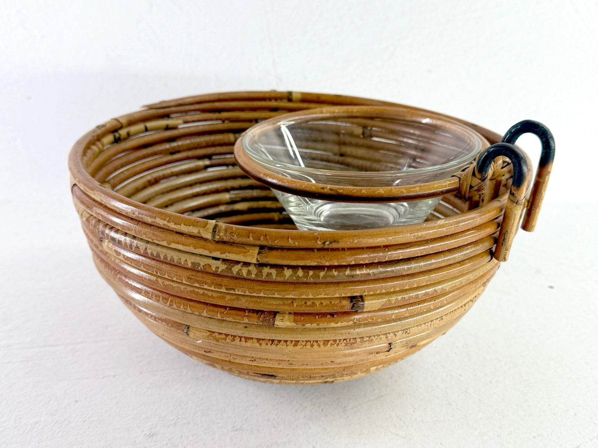 Gabriella Crespi Style Pencil Reed Chip & Dip Bowl | Stamped Italy - Debra Hall Lifestyle