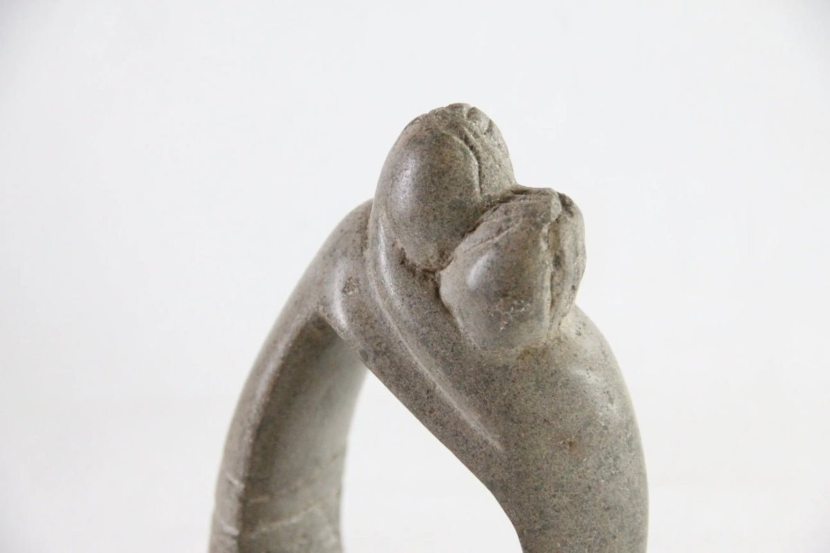 Hand Carved Soapstone Sculpture | Mother and Child Statuette - Debra Hall Lifestyle