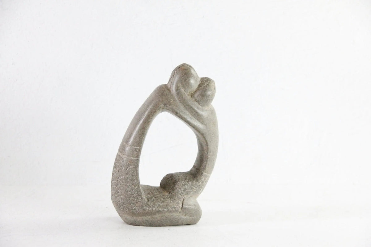 Hand Carved Soapstone Sculpture | Mother and Child Statuette - Debra Hall Lifestyle