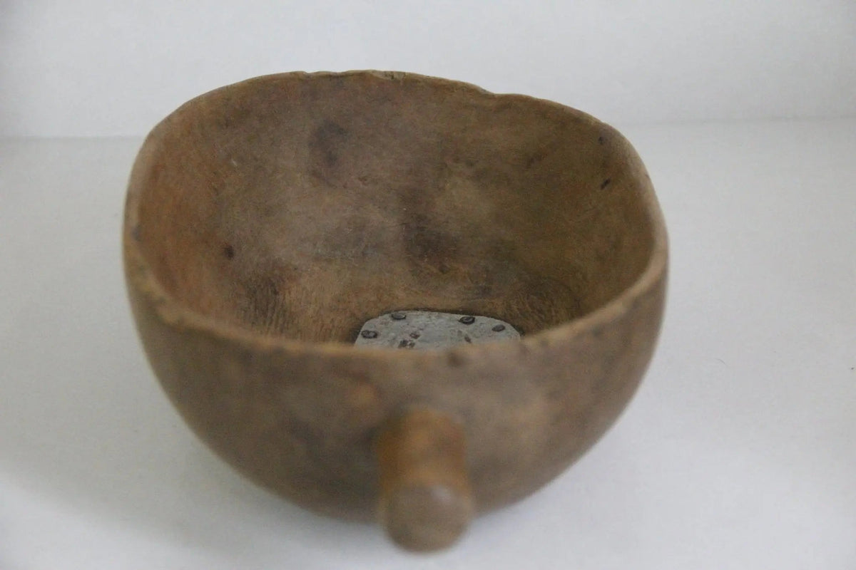 Hand-Carved Wooden Bowl | Antique African Primitive - Debra Hall Lifestyle