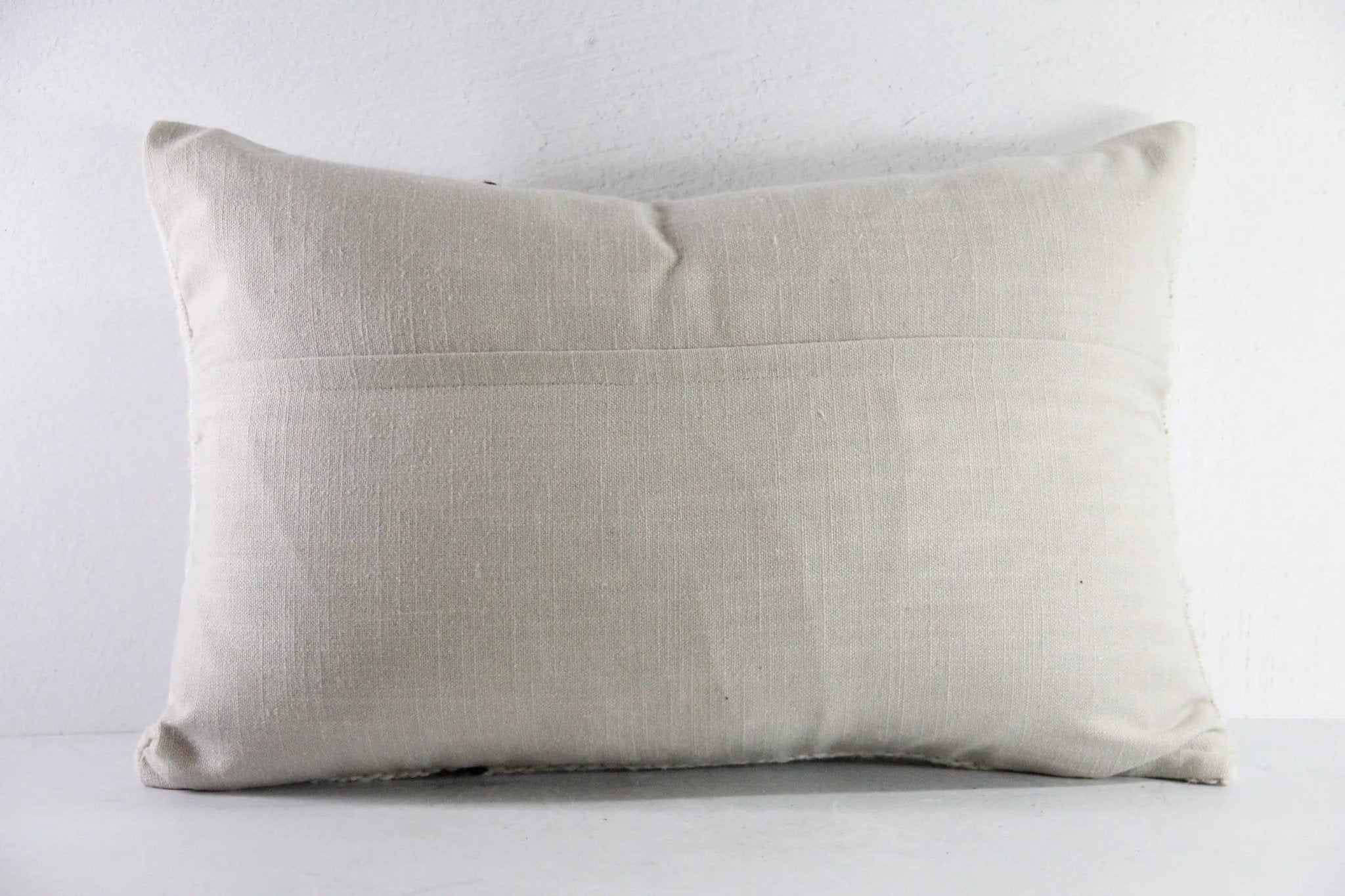 Handmade Pillow | Vintage Custom Natural Woven Wool - Debra Hall Lifestyle