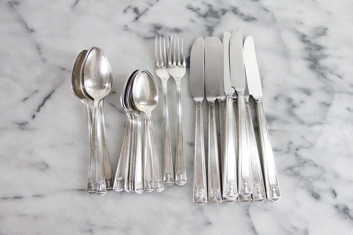 Holmes & Edwards Century Silverplate Flatware | 23 Piece Set - Debra Hall Lifestyle
