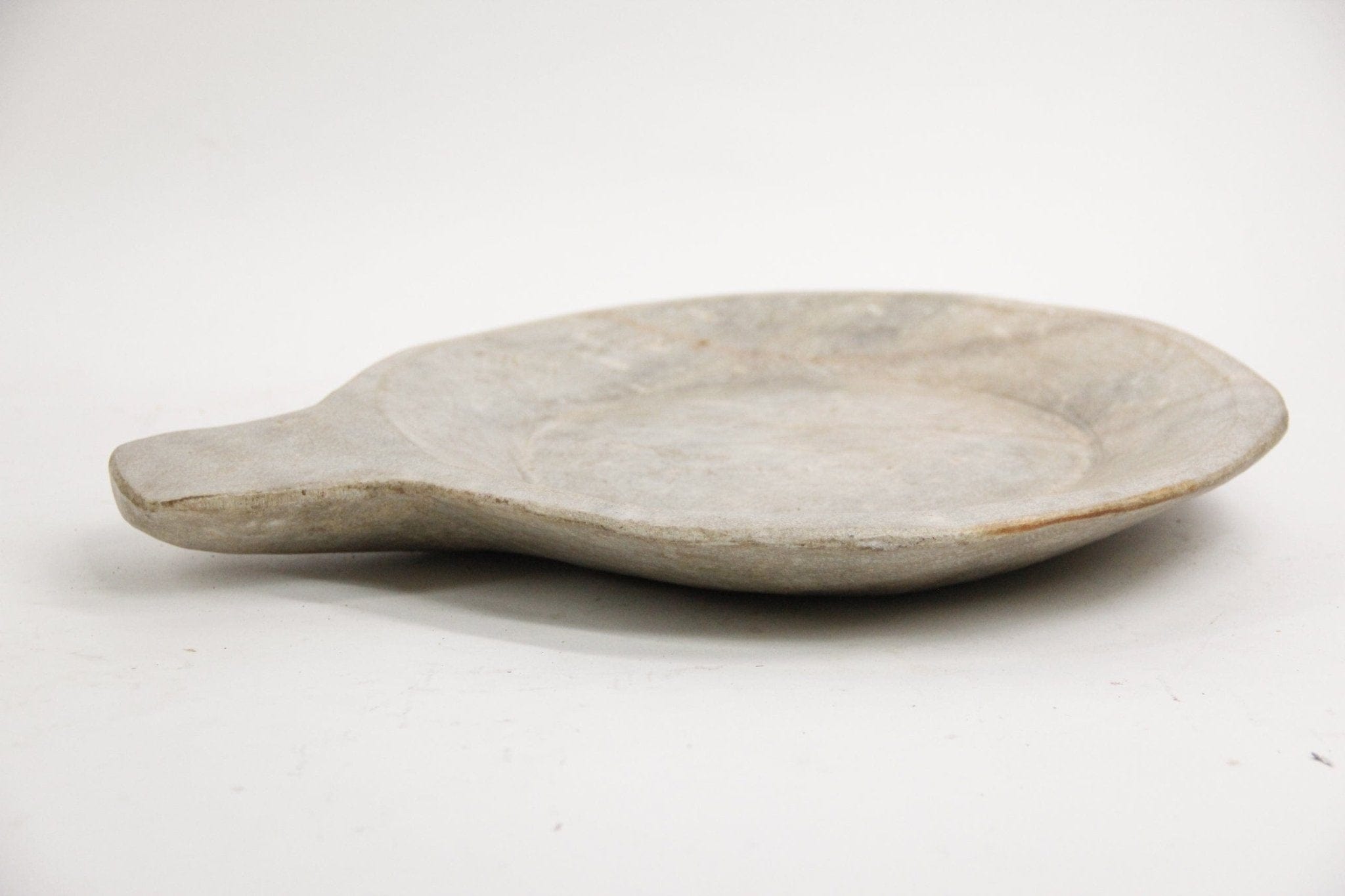 Honed Marble Parat Tray | Hand Carved Bowl Bowl