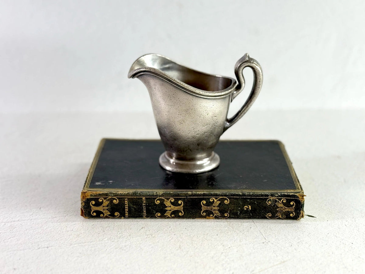 Hotel Silver Creamer | Antique Wallace Individual Pitcher - Debra Hall Lifestyle