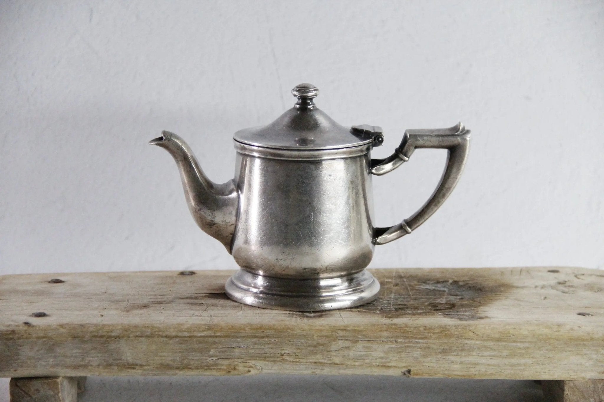 Hotel Silver Teapot Antique | St.Vincents Nickel Silver Soldered - Debra Hall Lifestyle