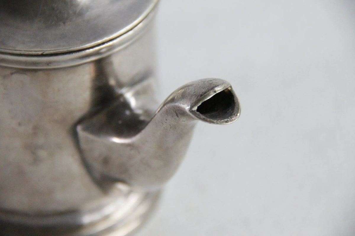 Hotel Silver Teapot Antique | St.Vincents Nickel Silver Soldered - Debra Hall Lifestyle