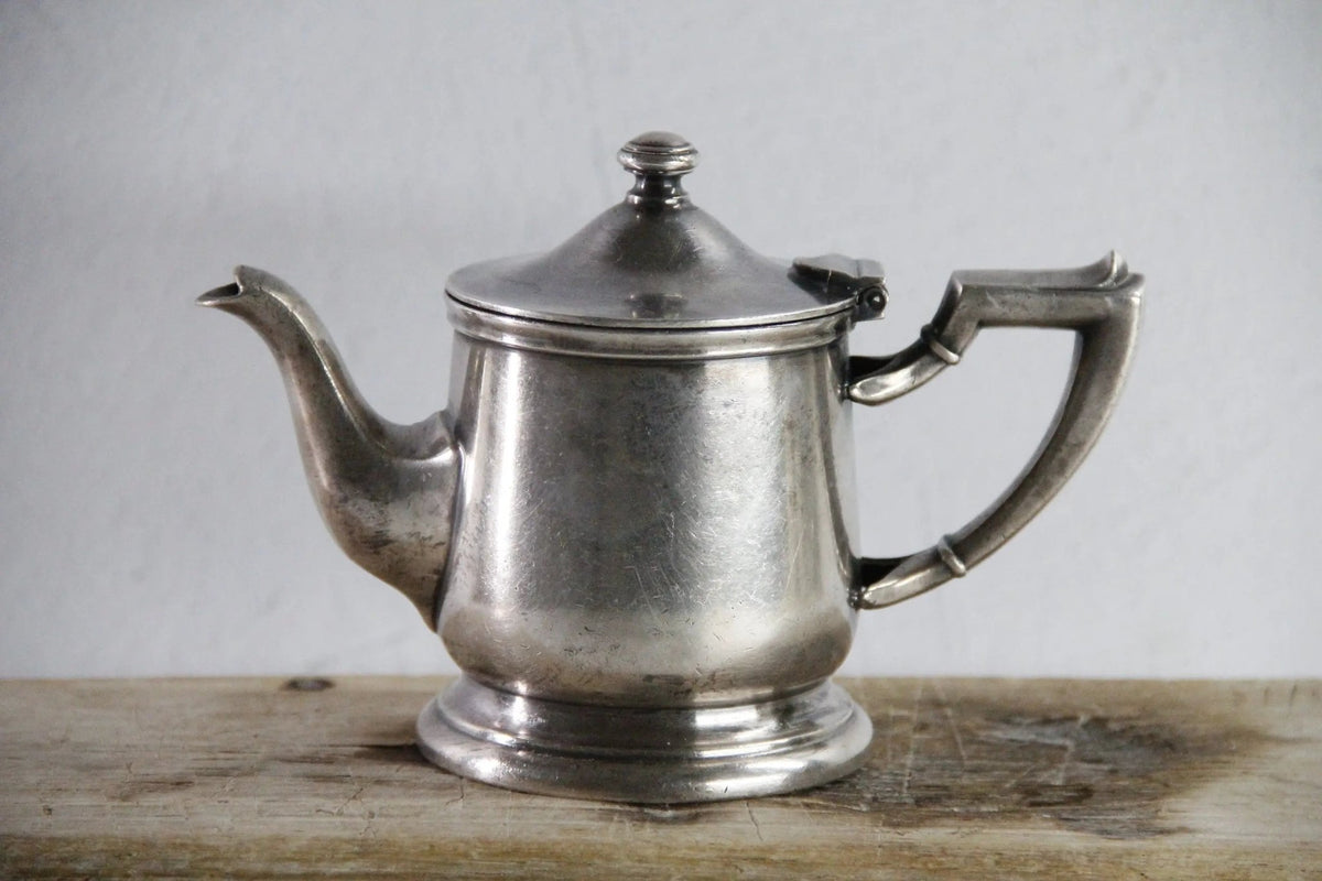 Hotel Silver Teapot Antique | St.Vincents Nickel Silver Soldered - Debra Hall Lifestyle