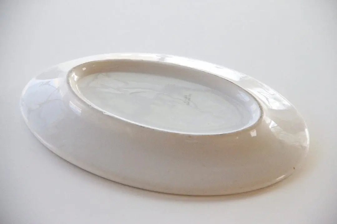 Ironstone Plate | Antique White Stamped Dinnerware - Debra Hall Lifestyle