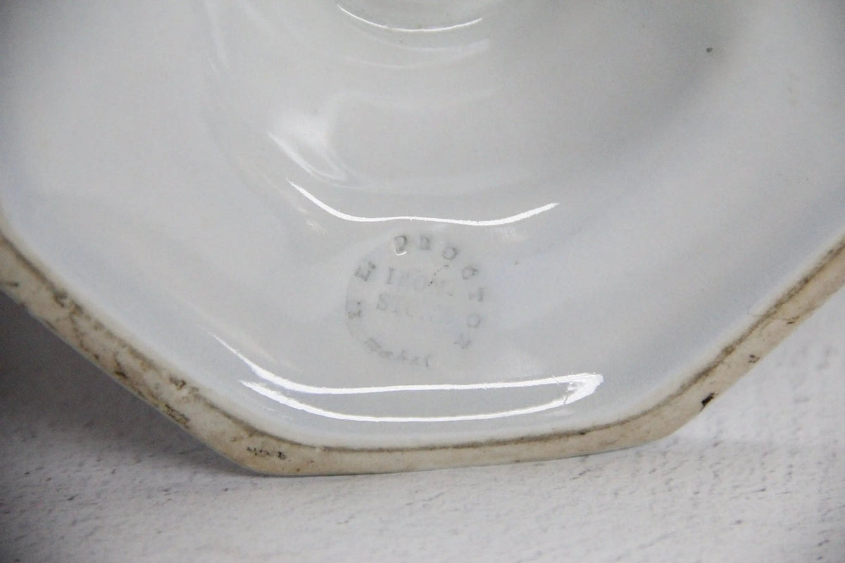 Ironstone Tureen with Ladle Antique White Staffordshire C.1840-60 - Debra Hall Lifestyle