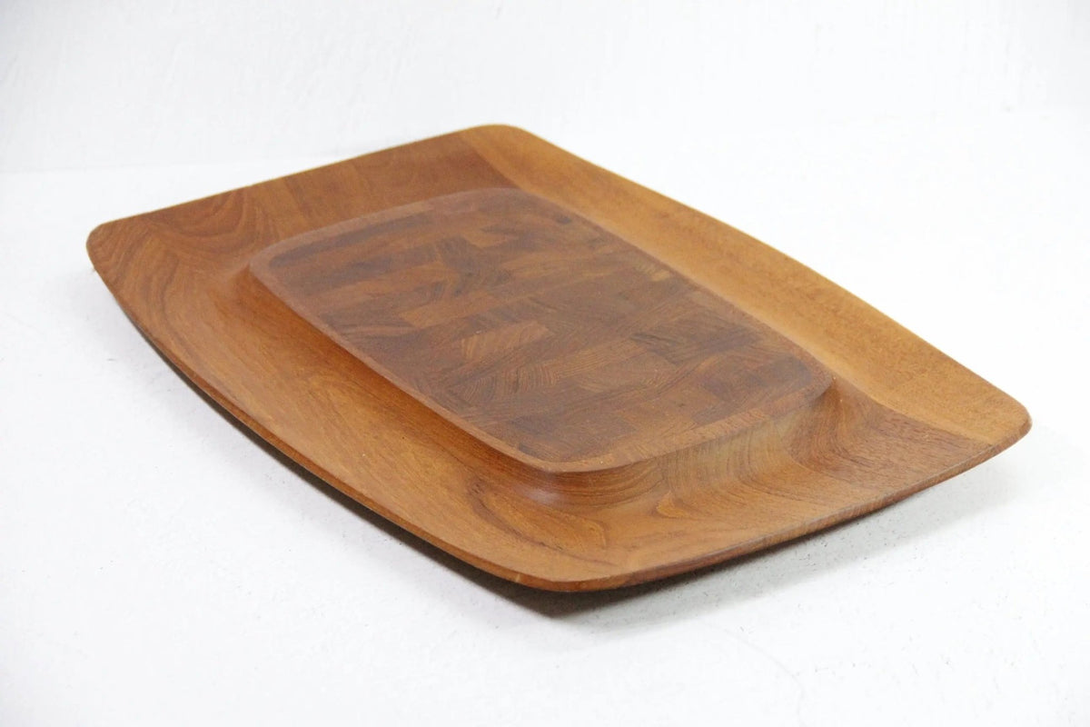 Jens Quistgaard Dansk Charcuterie Board-Teak Serving Tray - Debra Hall Lifestyle